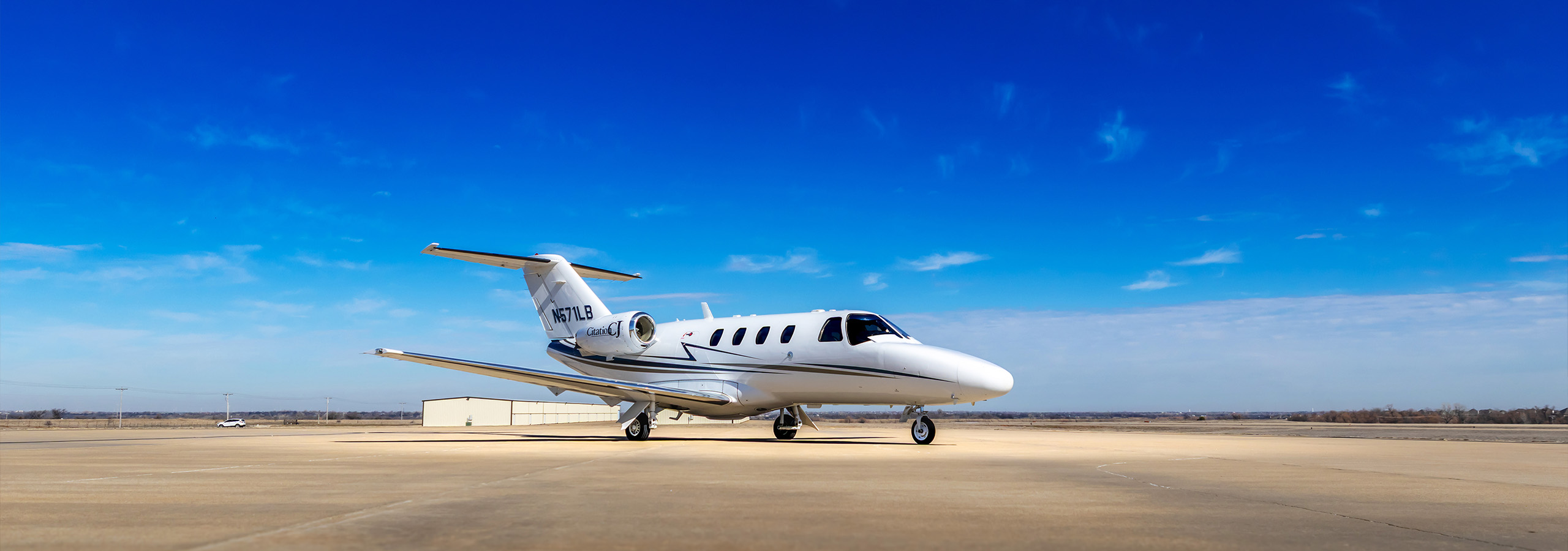 Private airplane background